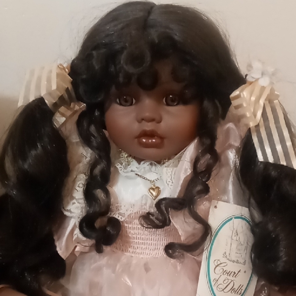 Court of Dolls Porcelain Doll with Brown Hair